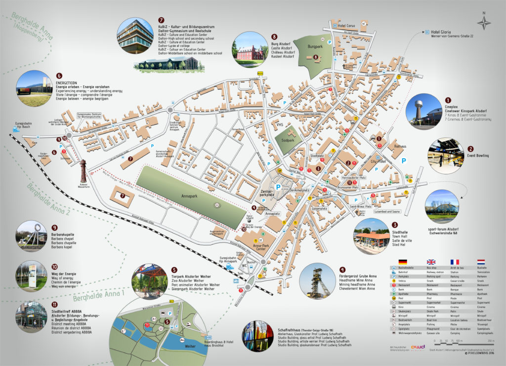 Die “Bock-auf-Alsdorf”-Partner präsentieren touristischen Stadtplan der Alsdorfer Innenstadt